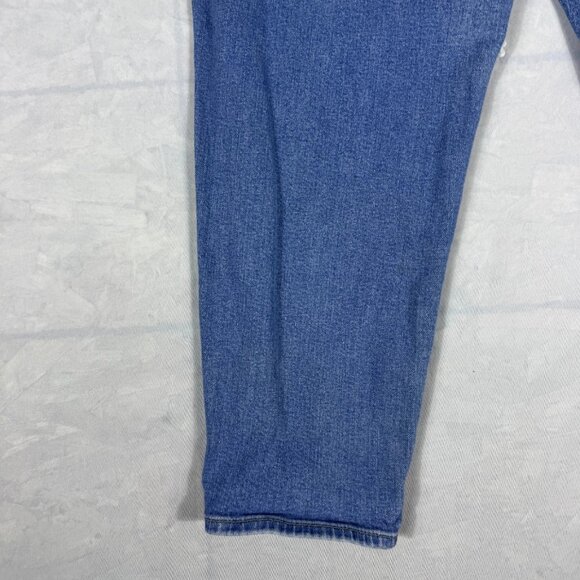 Levi's Tapered Leg Jeans Womens Blue Denim High Waisted 5-Pocekts Size 32 - Picture 11 of 16